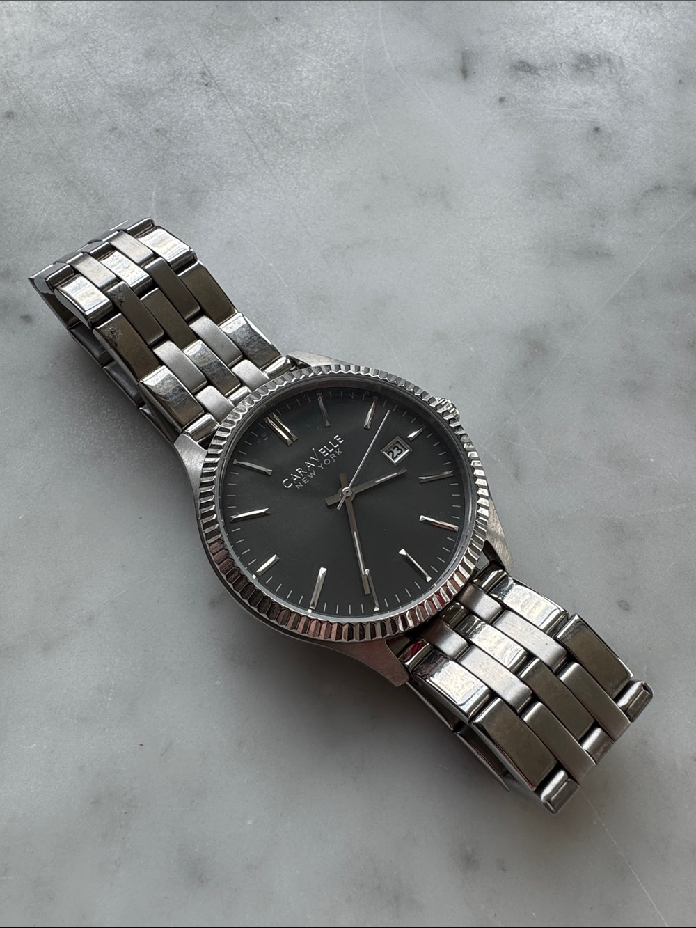 Caravelle New York Stainless Steel Watch